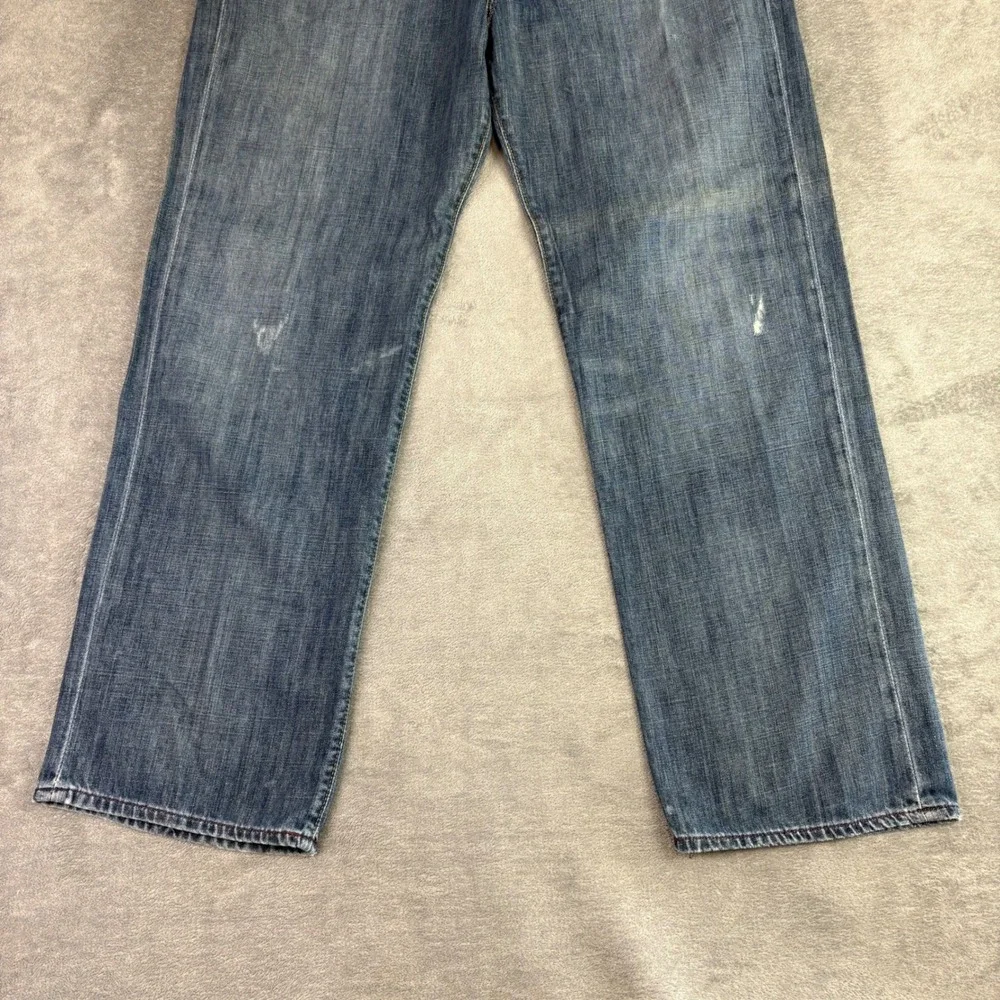 Polo Jeans Co Ralph Lauren Mens 40X32 Ashmore‎ Blue Denim Straight Leg Jeans